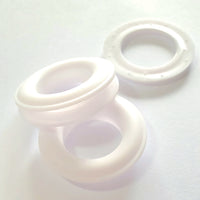 20mm Plastic Eyelets White