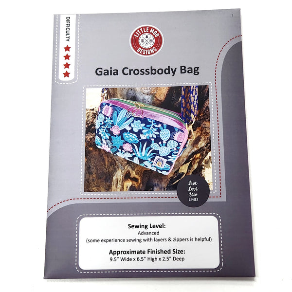 Gaia Cross Body Bag Little Moo Designs Paper Pattern