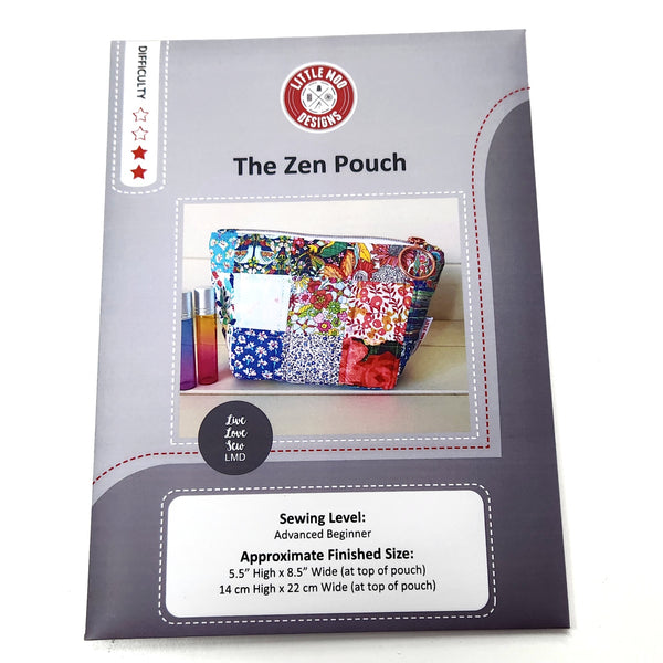 The Zen Pouch Little Moo Designs Paper Pattern