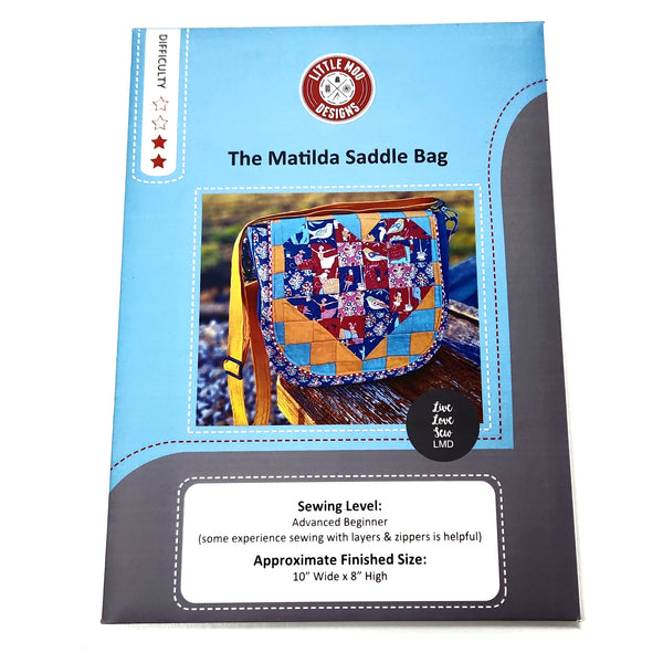 The Matilda Saddle Bag Little Moo Designs Paper Pattern