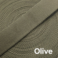 38mm (1.5") Cotton Canvas Solid Colours Webbing