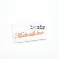 Rose Gold Woven Sew in Labels 10 pack