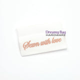 Rose Gold Woven Sew in Labels 10 pack