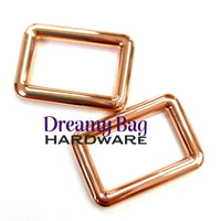 25mm (1") Rectangle Rings Solid Welded