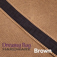38mm (1.5") Poly/ Cotton  Greek Key Canvas Webbing