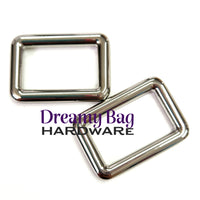 25mm (1") Rectangle Rings Solid Welded