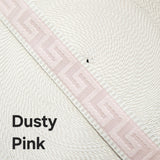 38mm (1.5") Poly/ Cotton  Greek Key Canvas Webbing