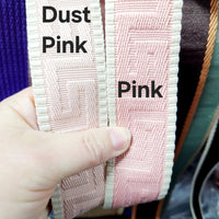 38mm (1.5") Poly/ Cotton  Greek Key Canvas Webbing
