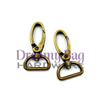 20mm Oval Swivel Snap Clips D ring Connector